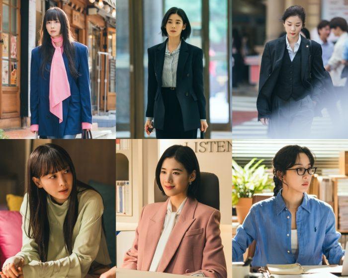 ‘아너 : 그녀들의 법정’ 이나영-정은채-이청아, 워너비 변호사 OOTD 공개
