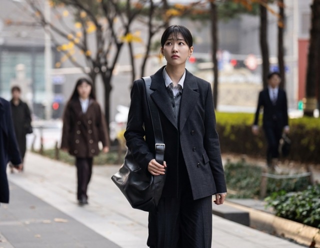 ‘아파트’ 하윤경, 로펌 알바생의 포스는 변호사 출근룩