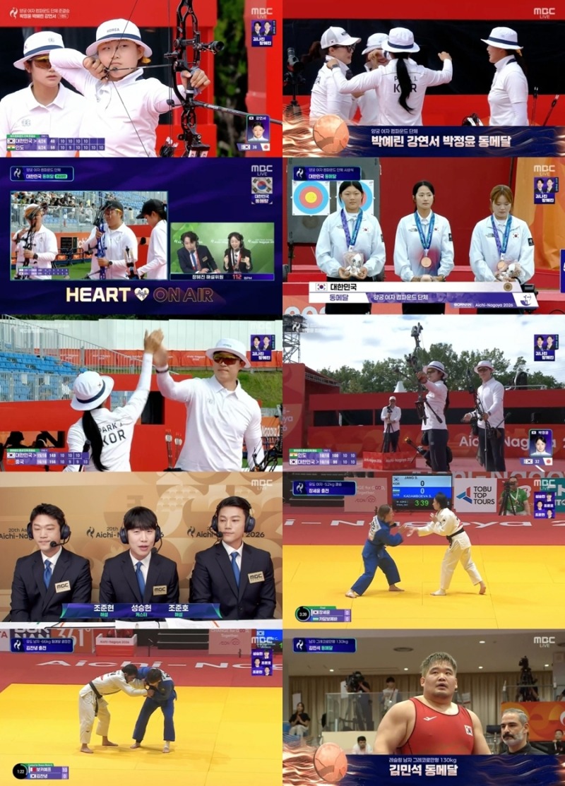 ‘2026 아이치-나고야 아시안게임’ MBC 양궁 중계 시청률·시청자 수 1위
